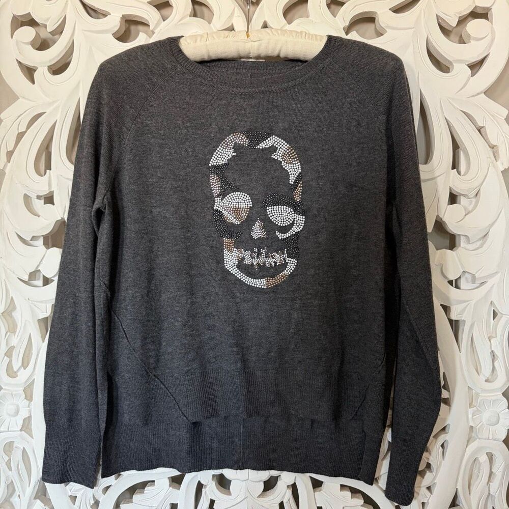 Romeo and Juliet couture Studded Skull Sweater
